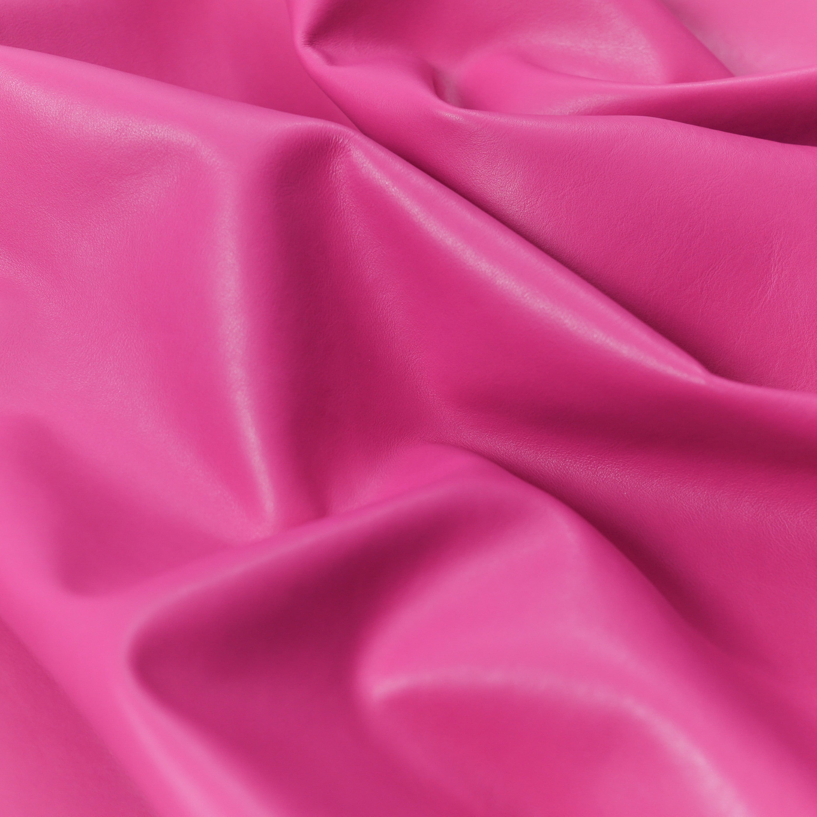 Italian Nappa Calfskin Leather Panels - Fuchsia