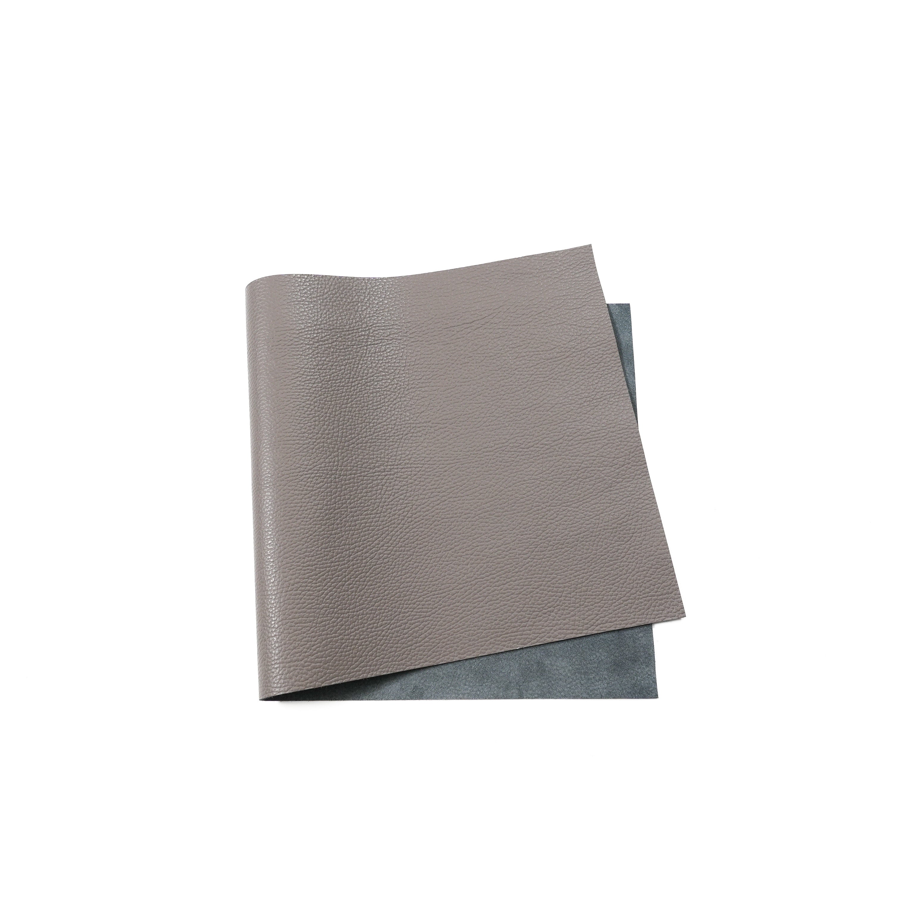 Italian Pebble Grain Leather Panels - Gray