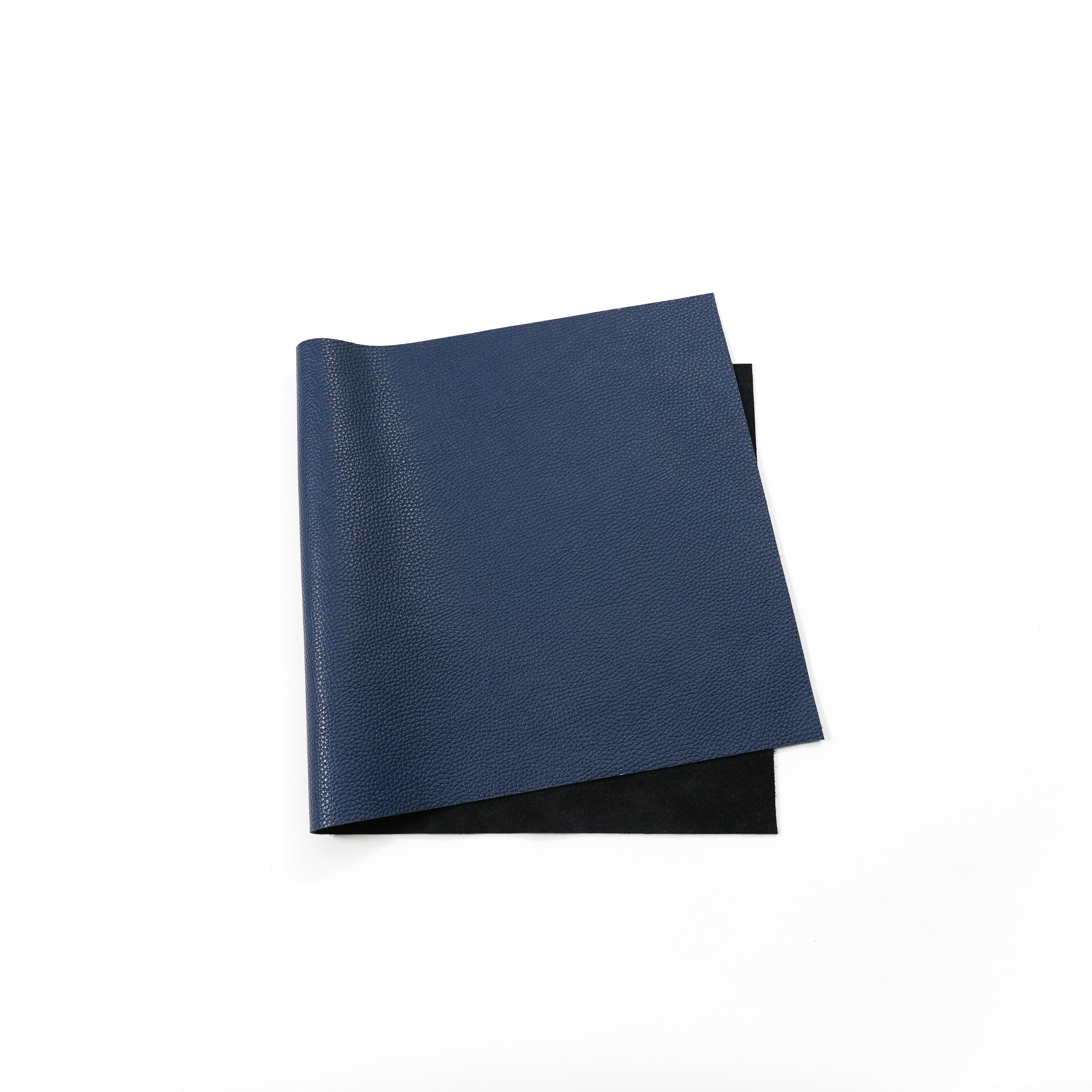 Italian Pebble Grain Leather Panels - Navy Blue