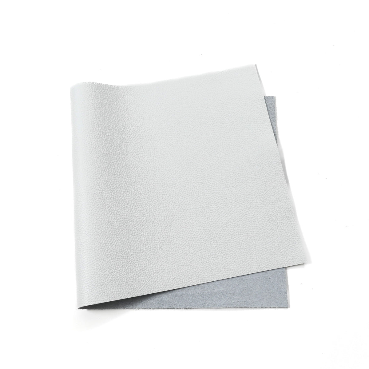 Italian Pebble Grain Leather Panels in White | Gazana Leather