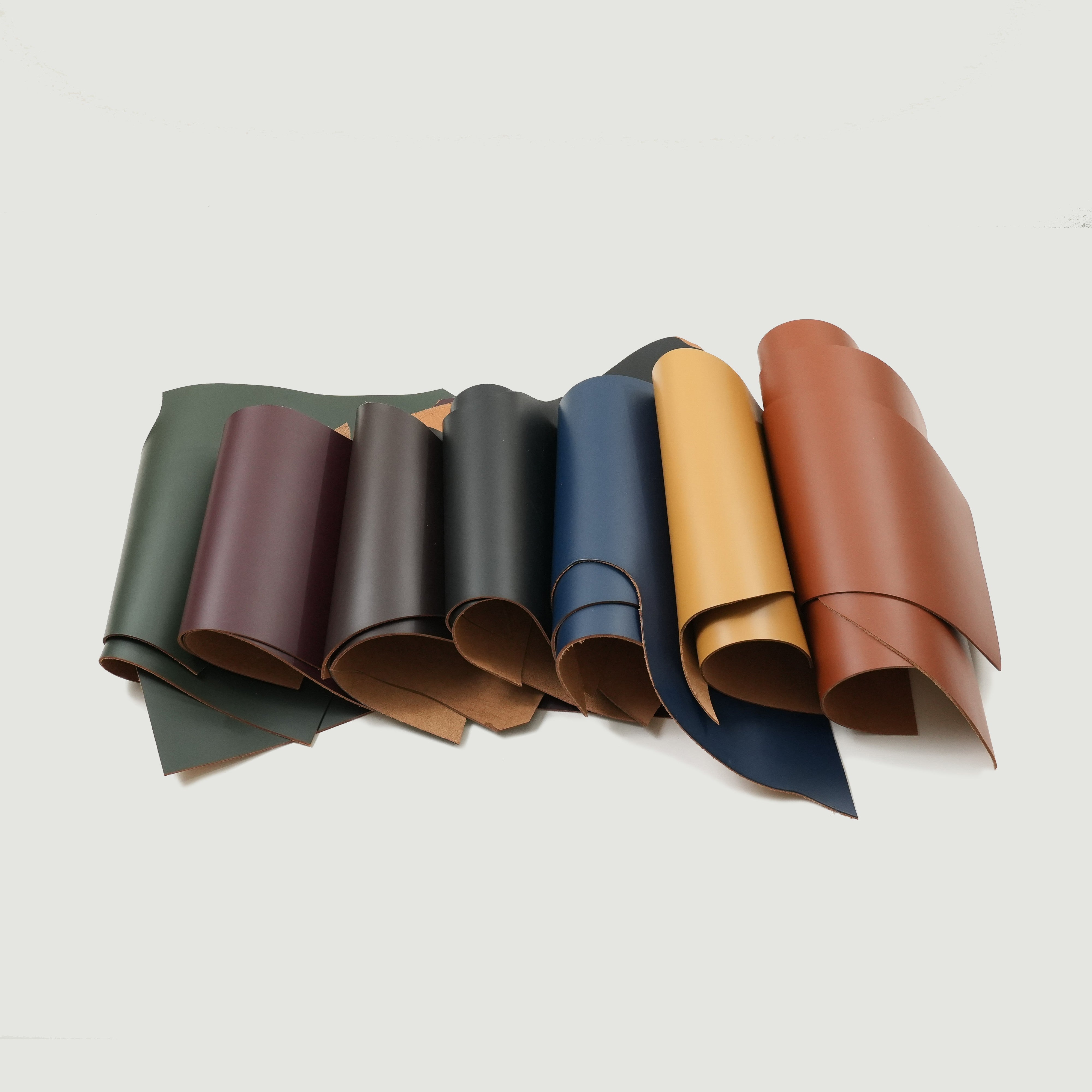 italian premium pigmented leather scraps remnants various colors