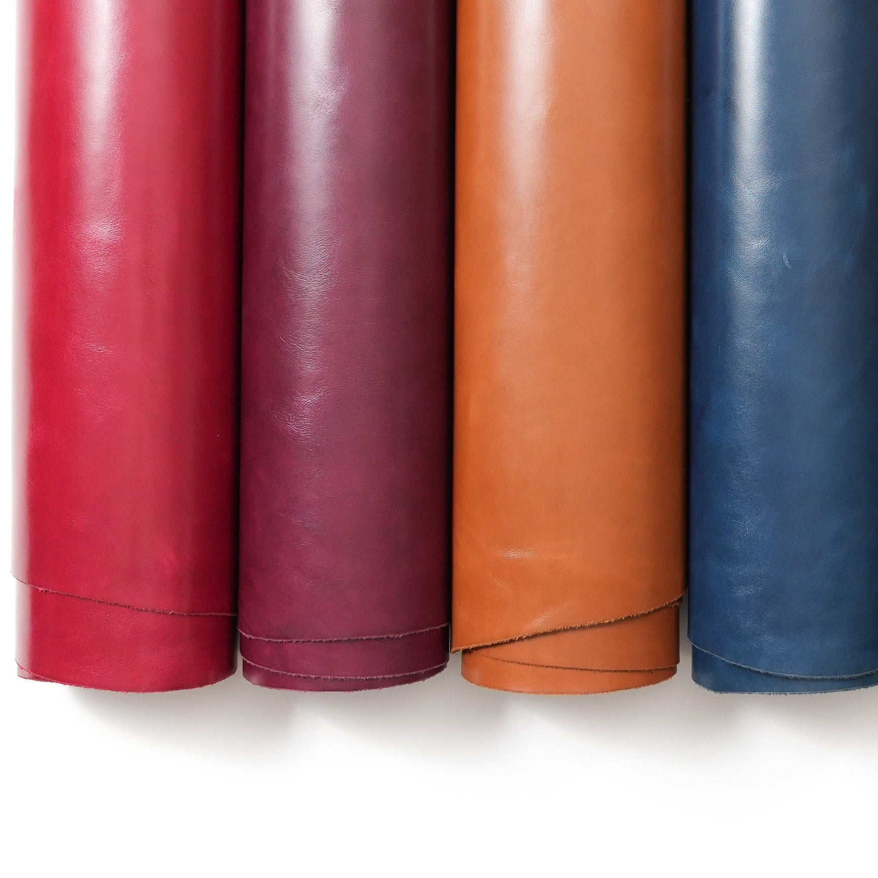 italian top grain glazed leather hides