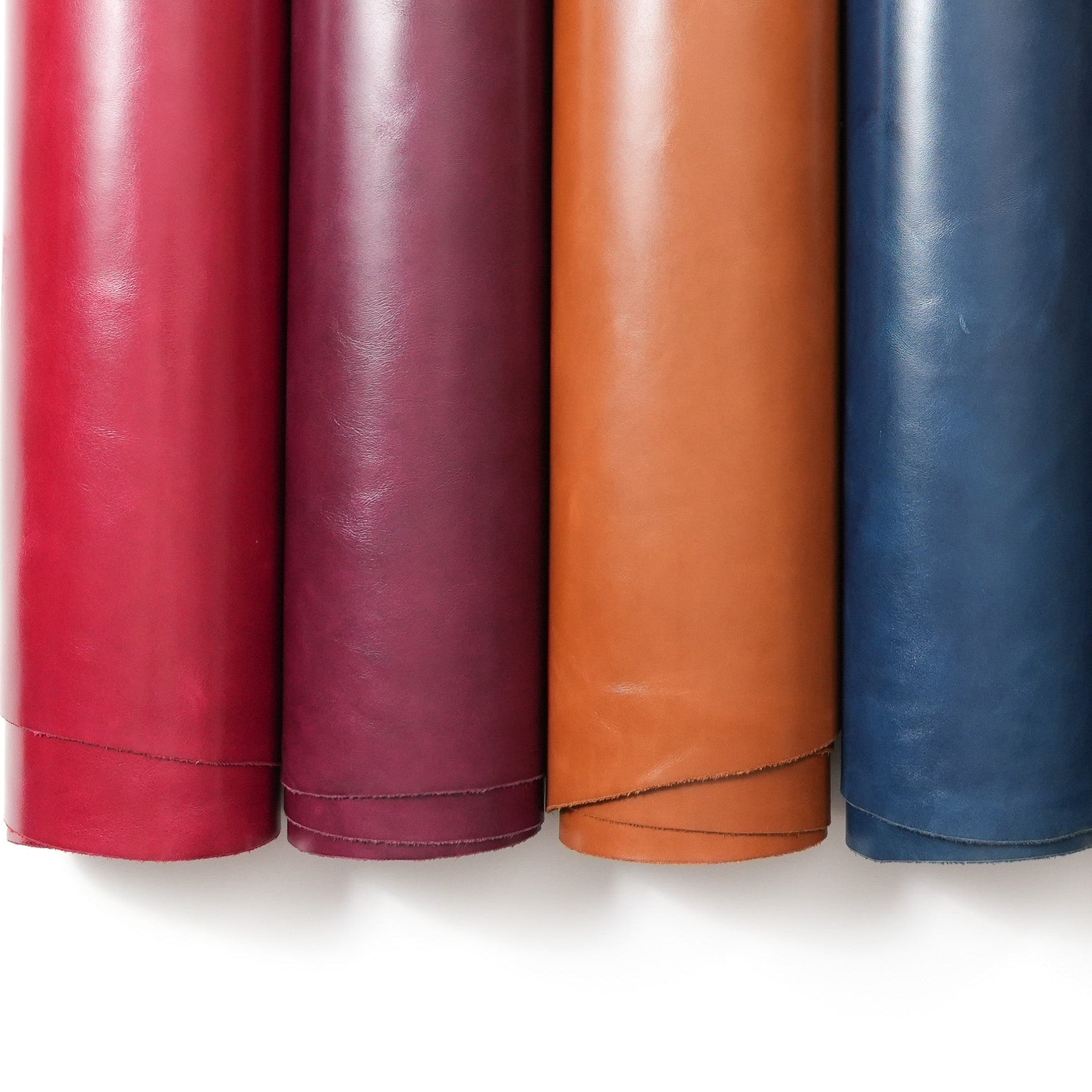 italian top grain glazed leather hides