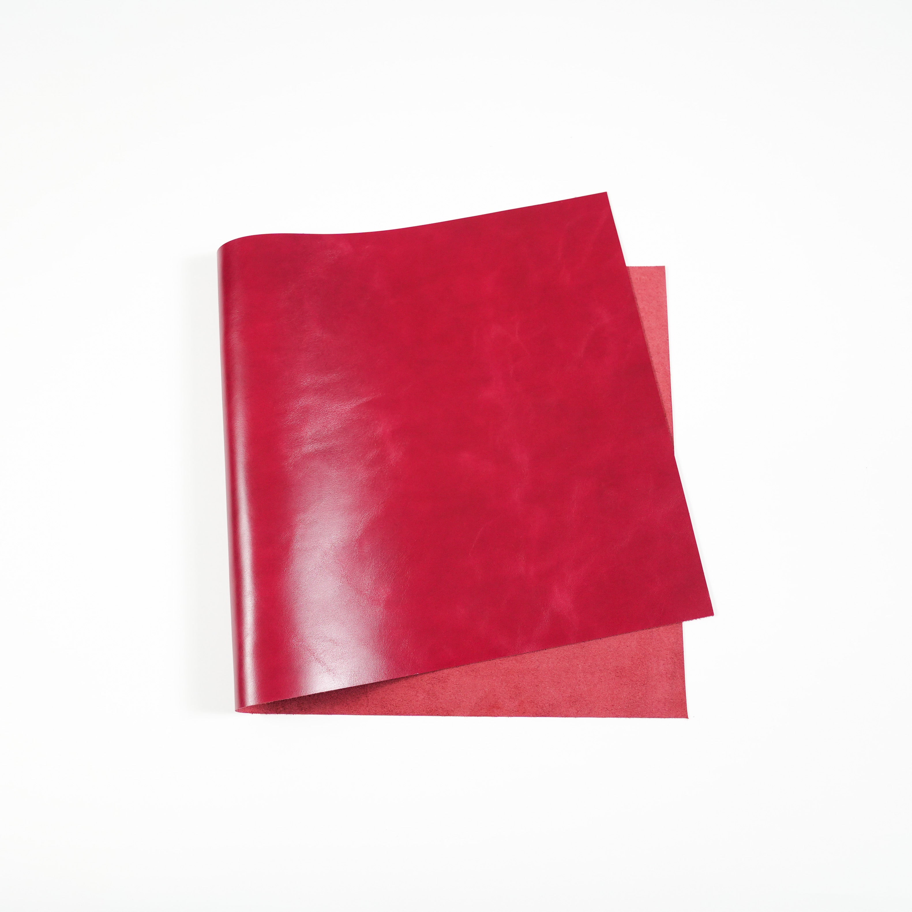 Italian Top Grain Glazed Leather Panels – Red