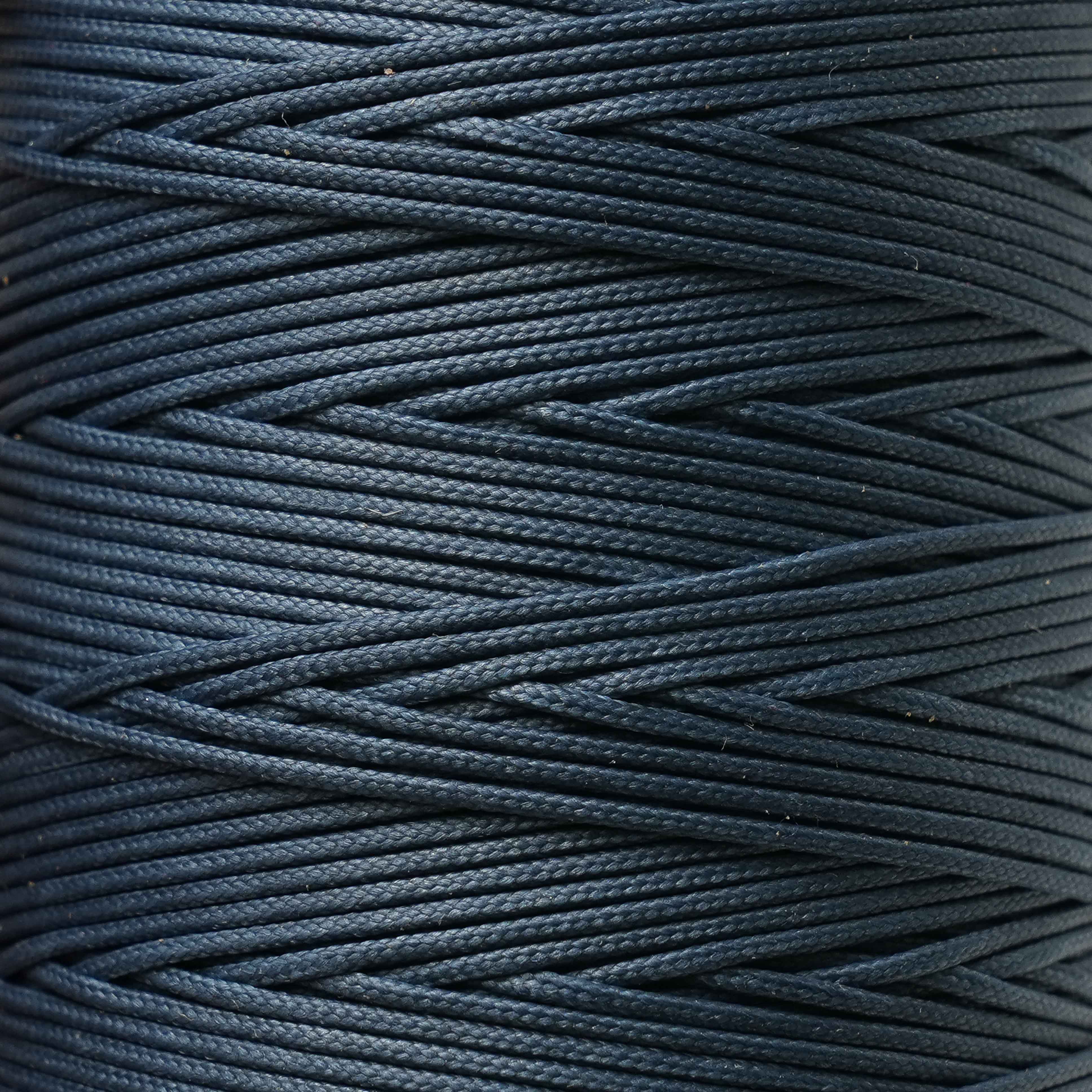 Close-up of a ball of dusk dark blue  thread