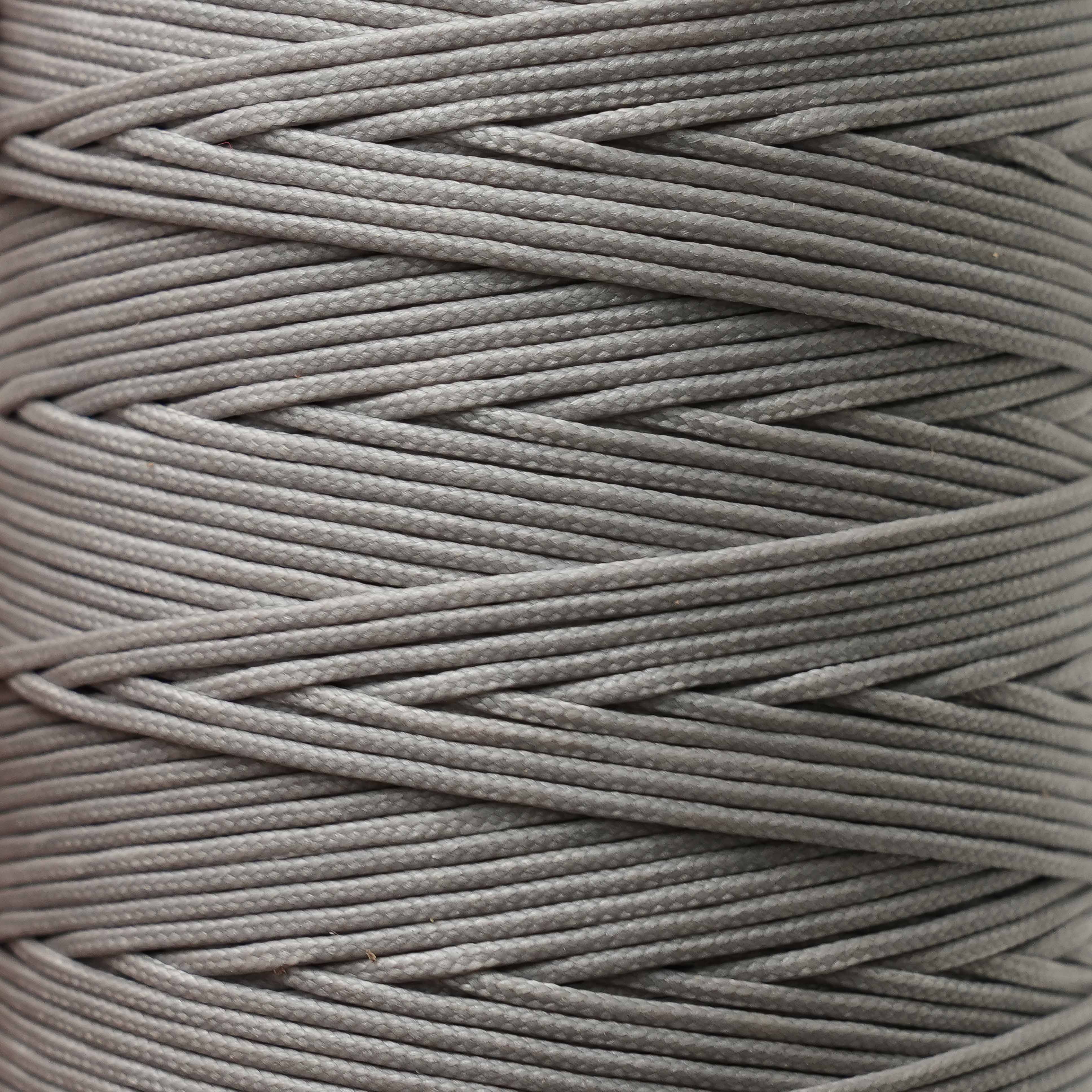 Close-up of a ball of granitegray thread