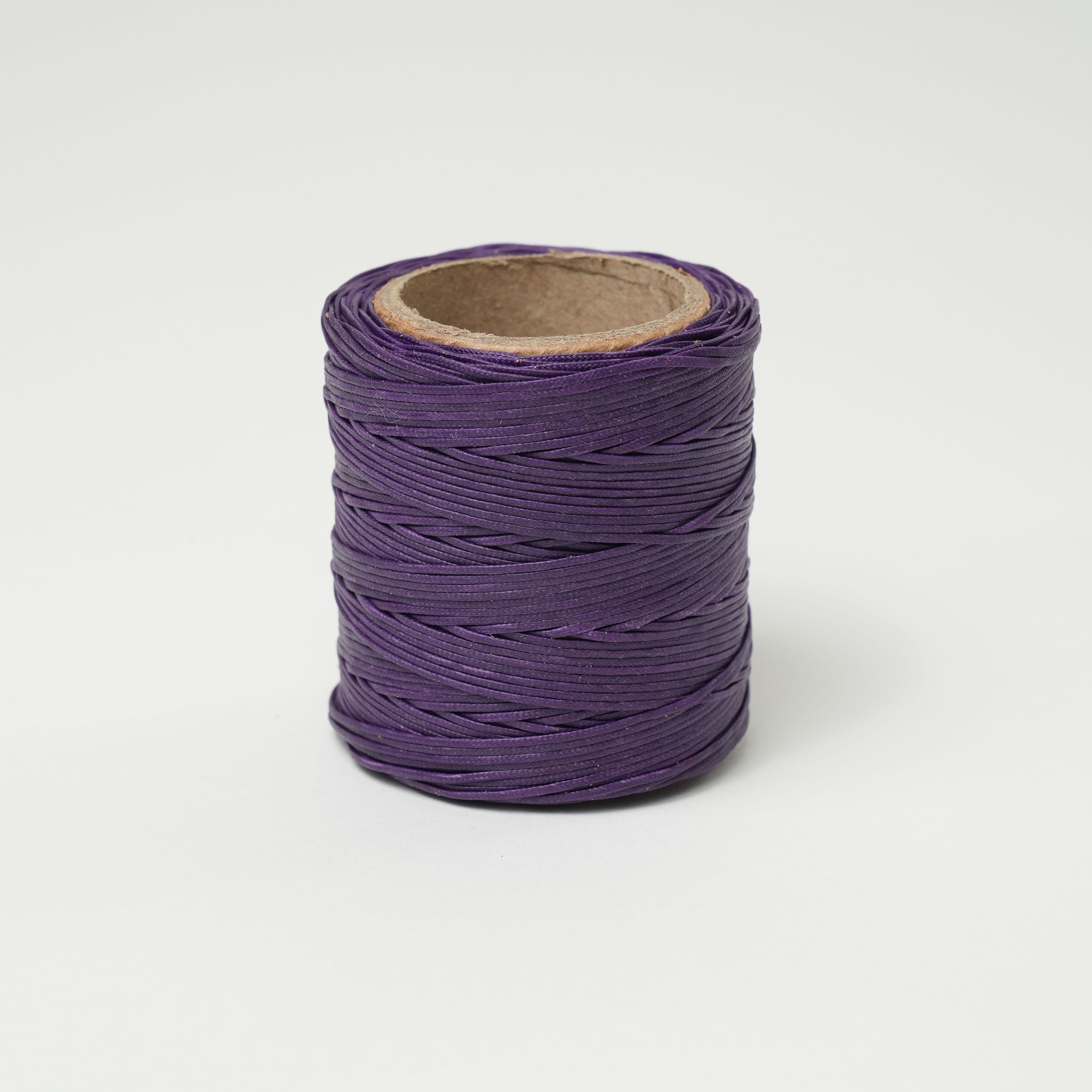 maine thread braided waxed cord spool purple