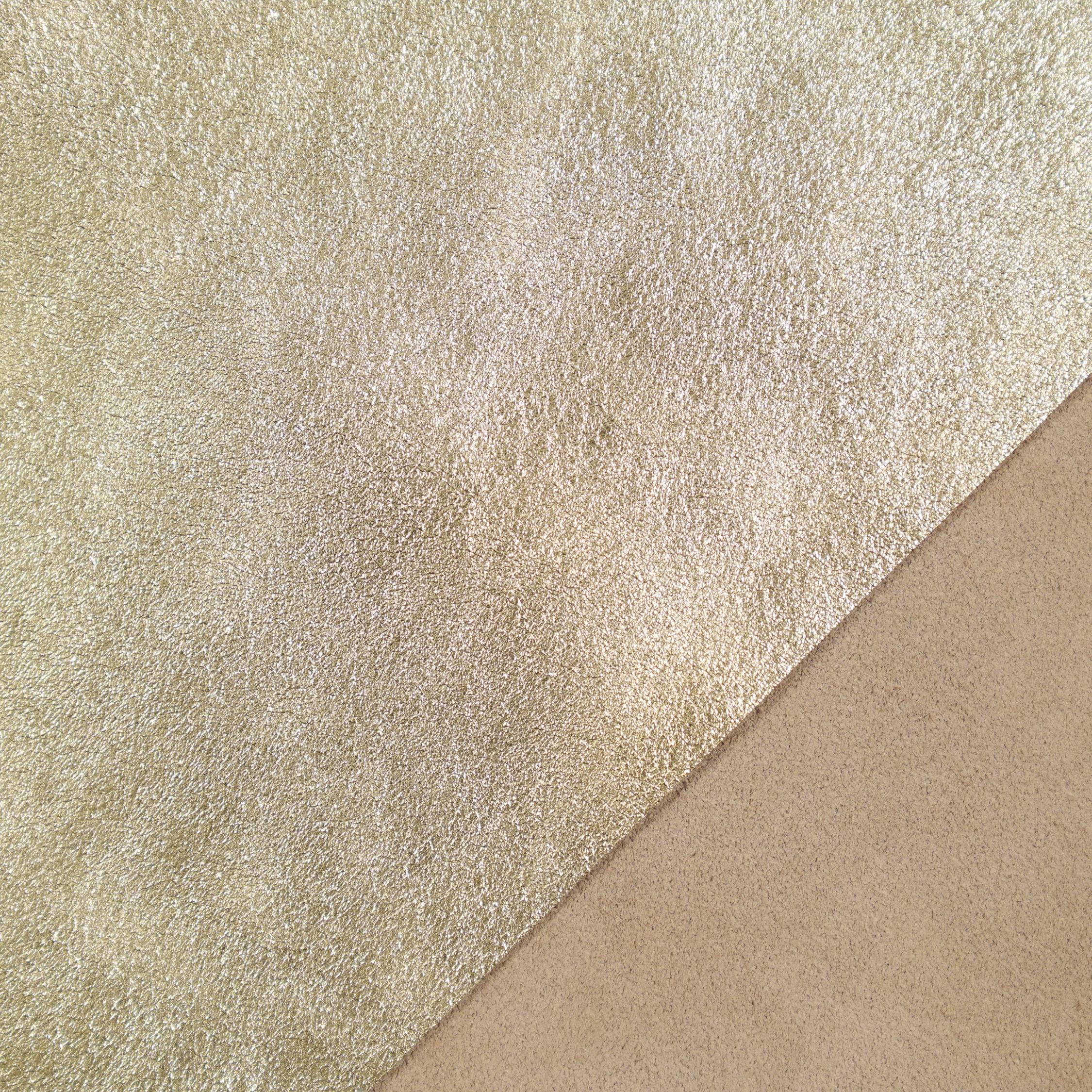 Metallic Leather Panels - Gold