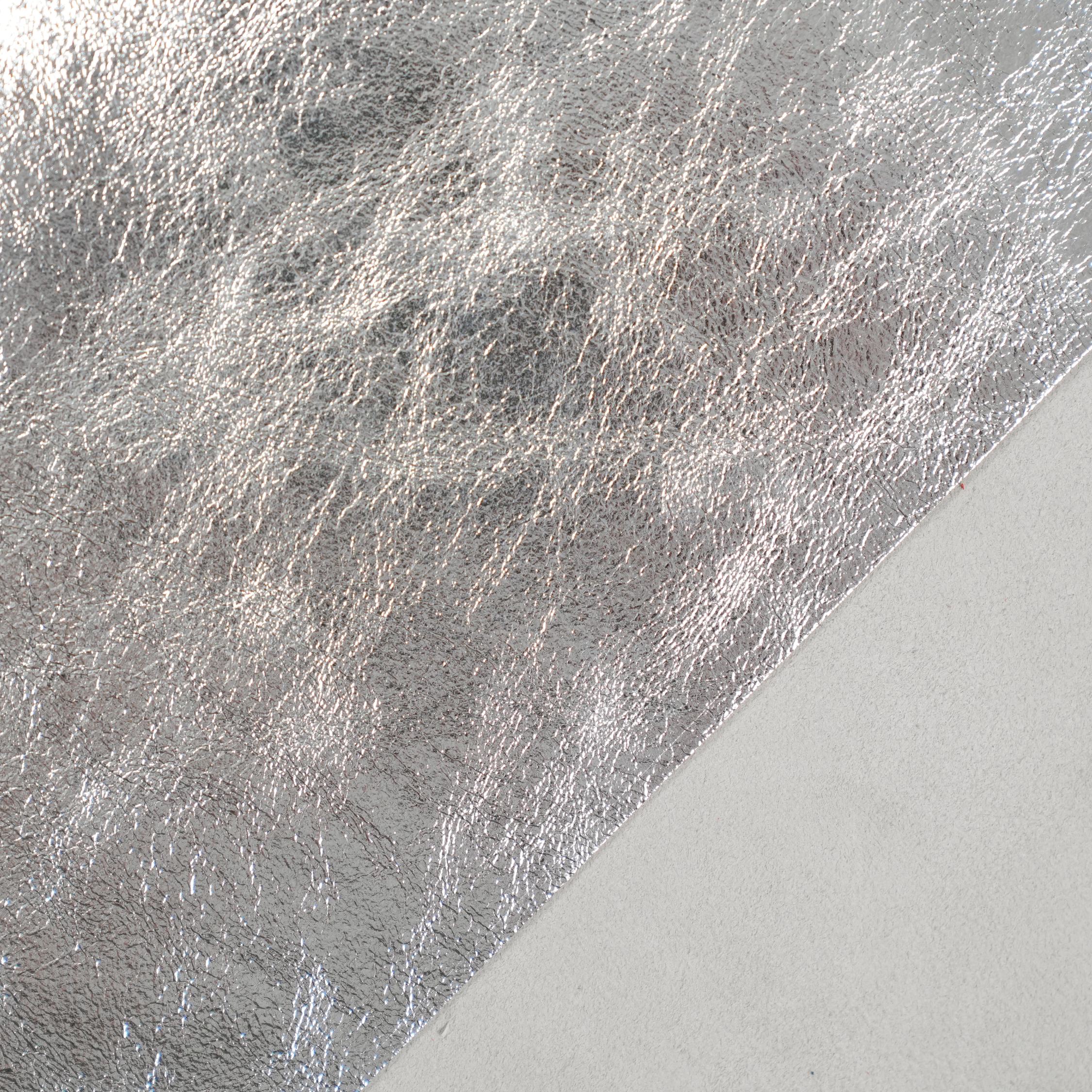 Metallic Leather Panels - Silver
