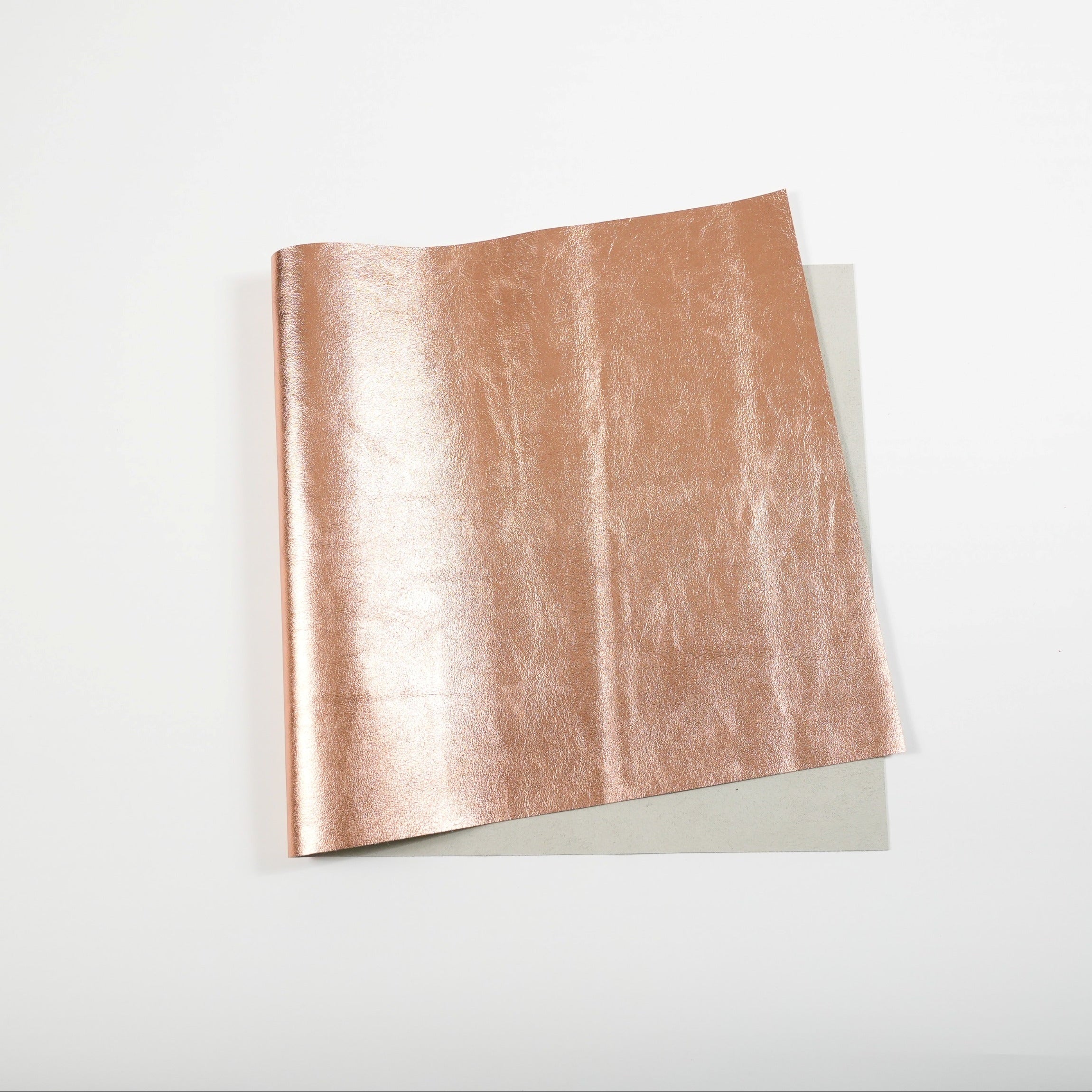 Metallic Leather Panels - Rose Gold