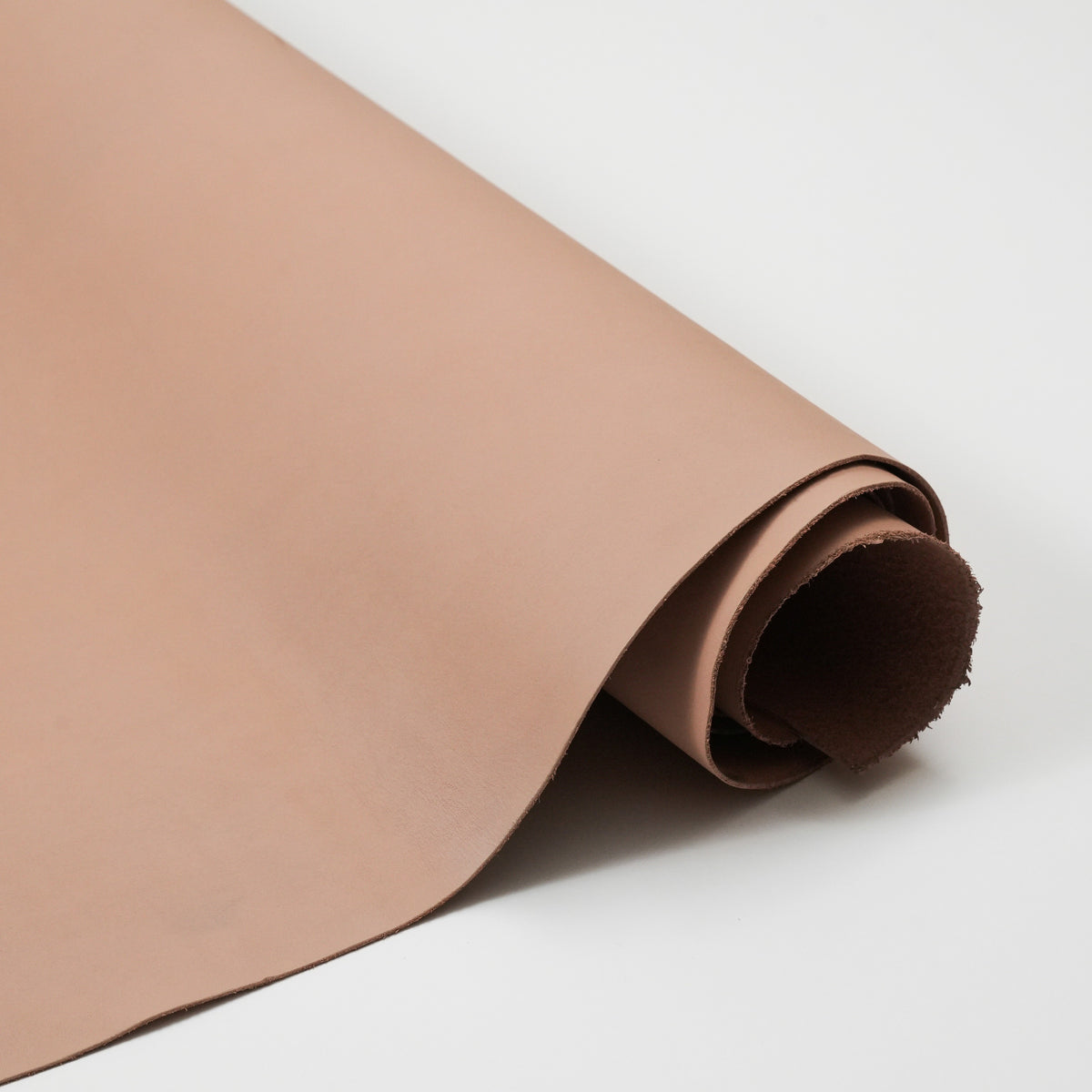 Dyed Veg Tan Leather Sides - Natural