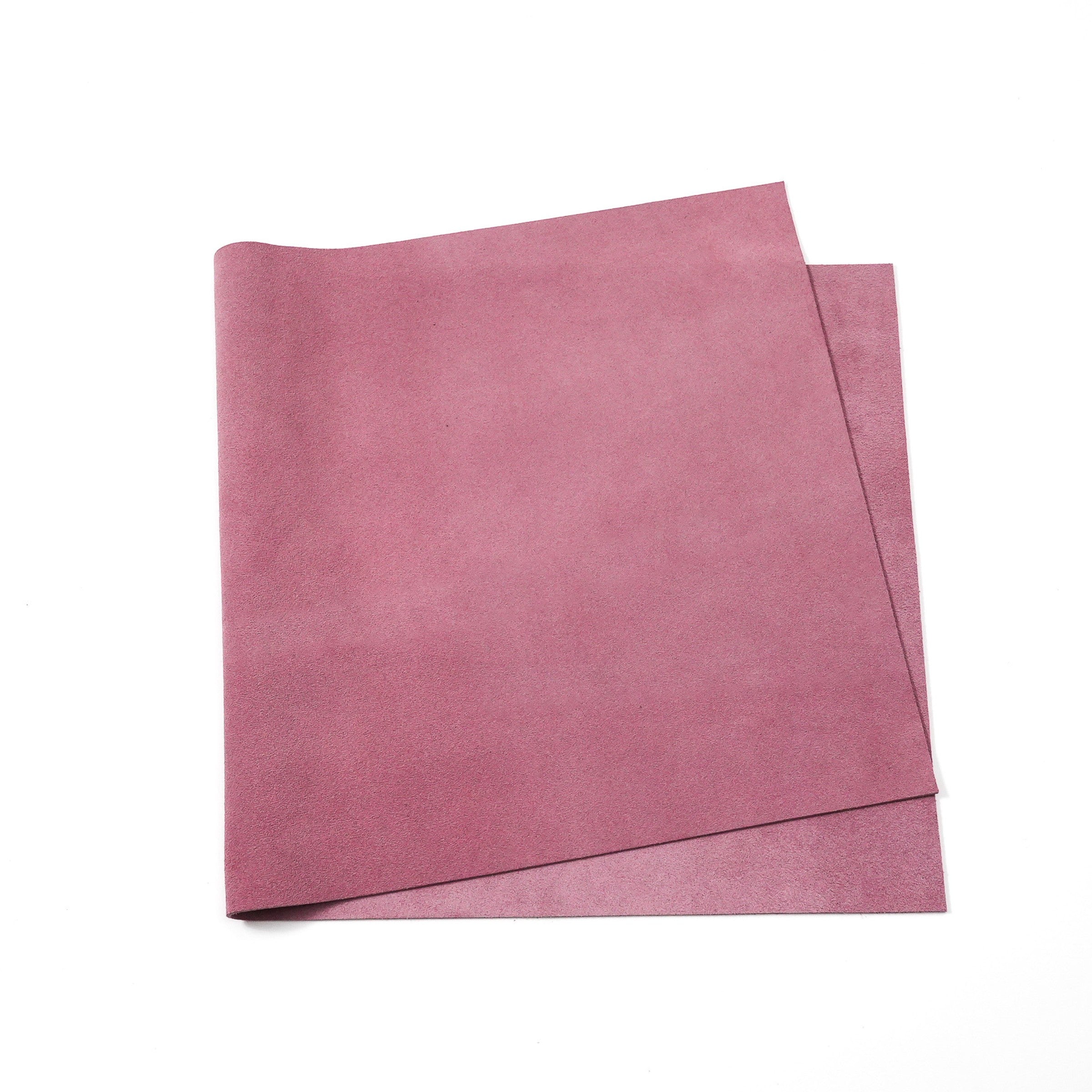 pink italian cowhide suede leather pre cut panel
