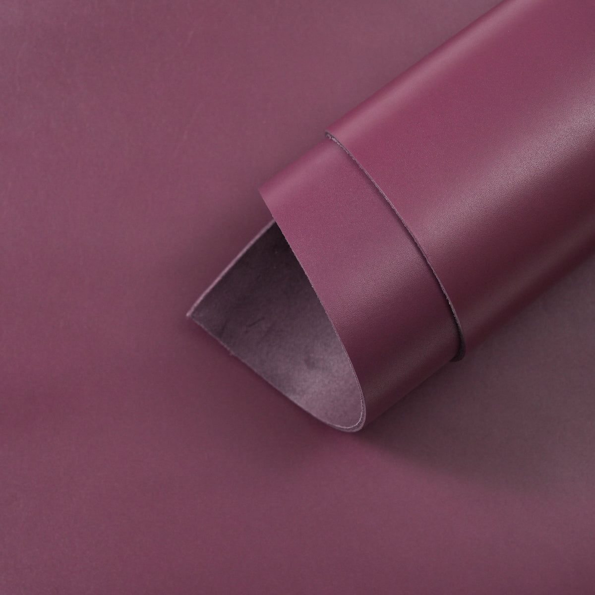 Dyed Veg Tan Leather Panels - Plum