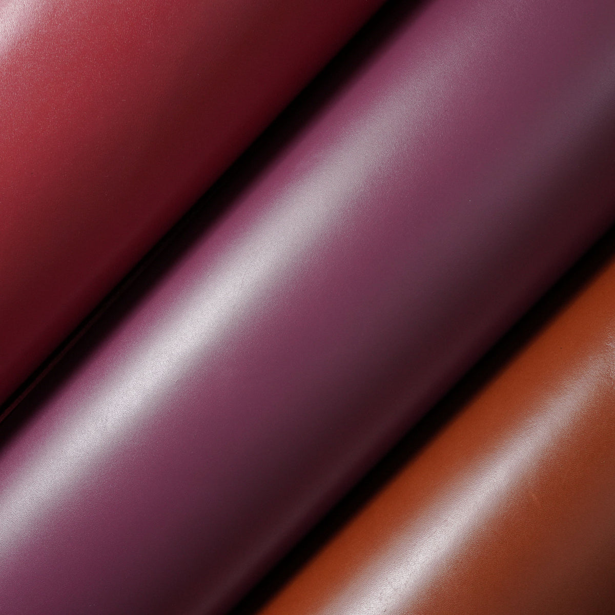 Dyed Veg Tan Leather Panels - Plum