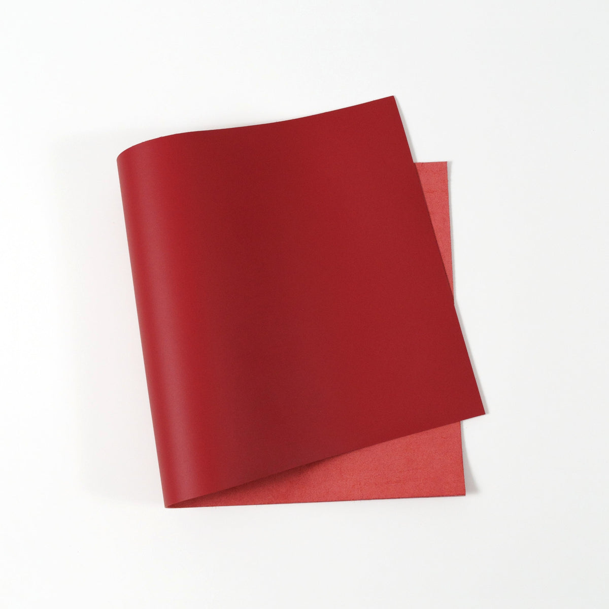 Italian Top Grain Leather Panels in Red | Gazana Leather