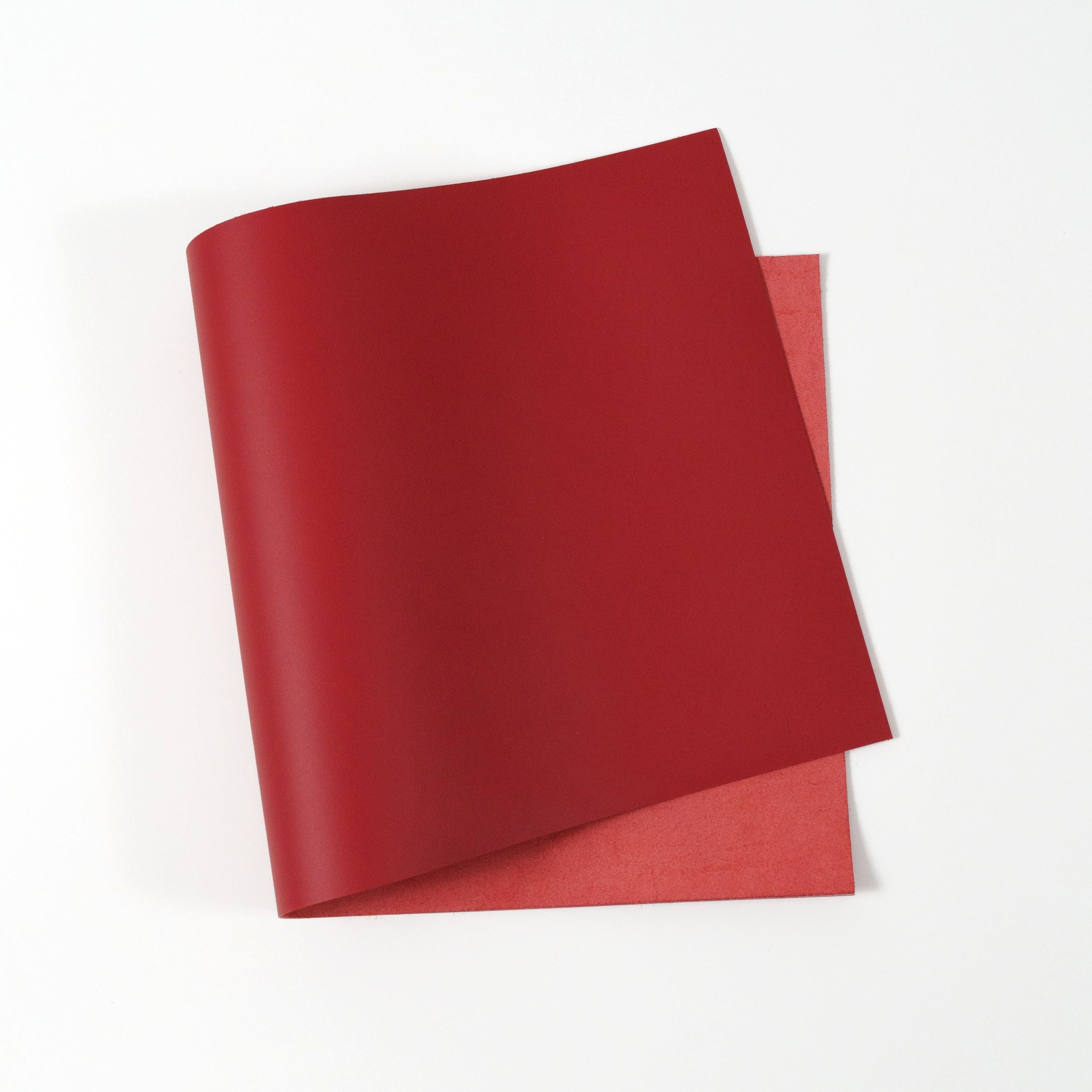 Italian Top Grain Leather Panels - Red