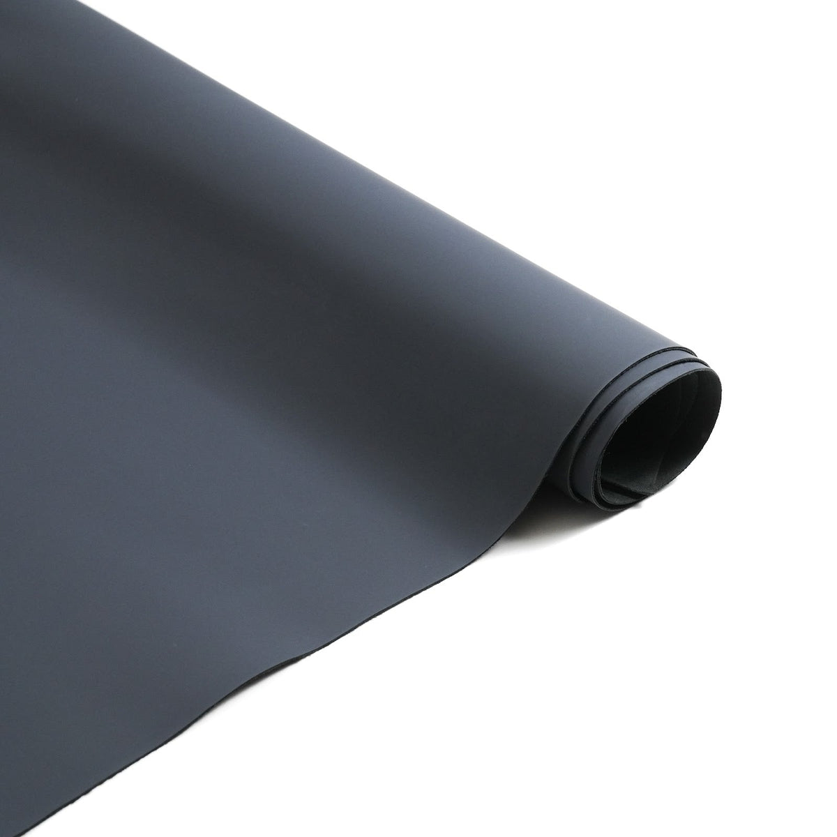 Rubberized Cowhide Leather Sides, Smooth Matte Finish, 3-3.5 oz - Navy Blue