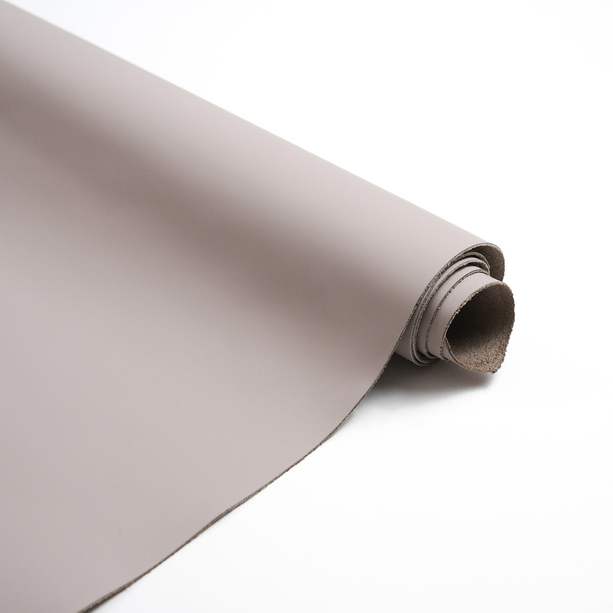 Rubberized Cowhide Leather Sides, Smooth Matte Finish, 3-3.5 oz - Taupe