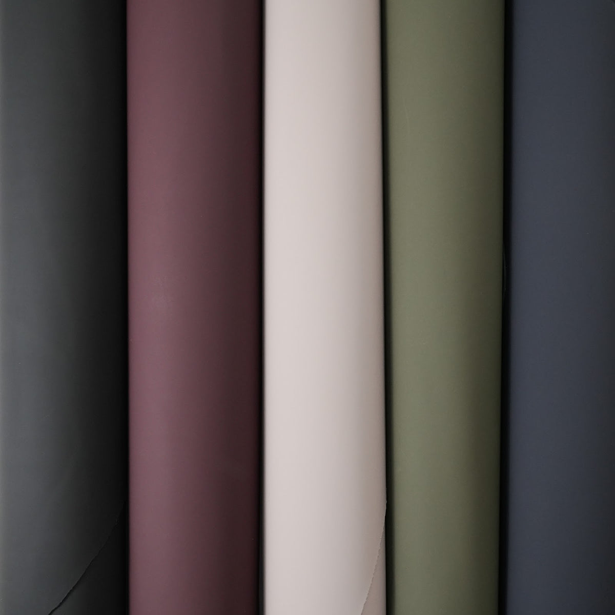 Rubberized Cowhide Leather Panels, Smooth Matte Finish, 3-3.5 oz - Olive Green