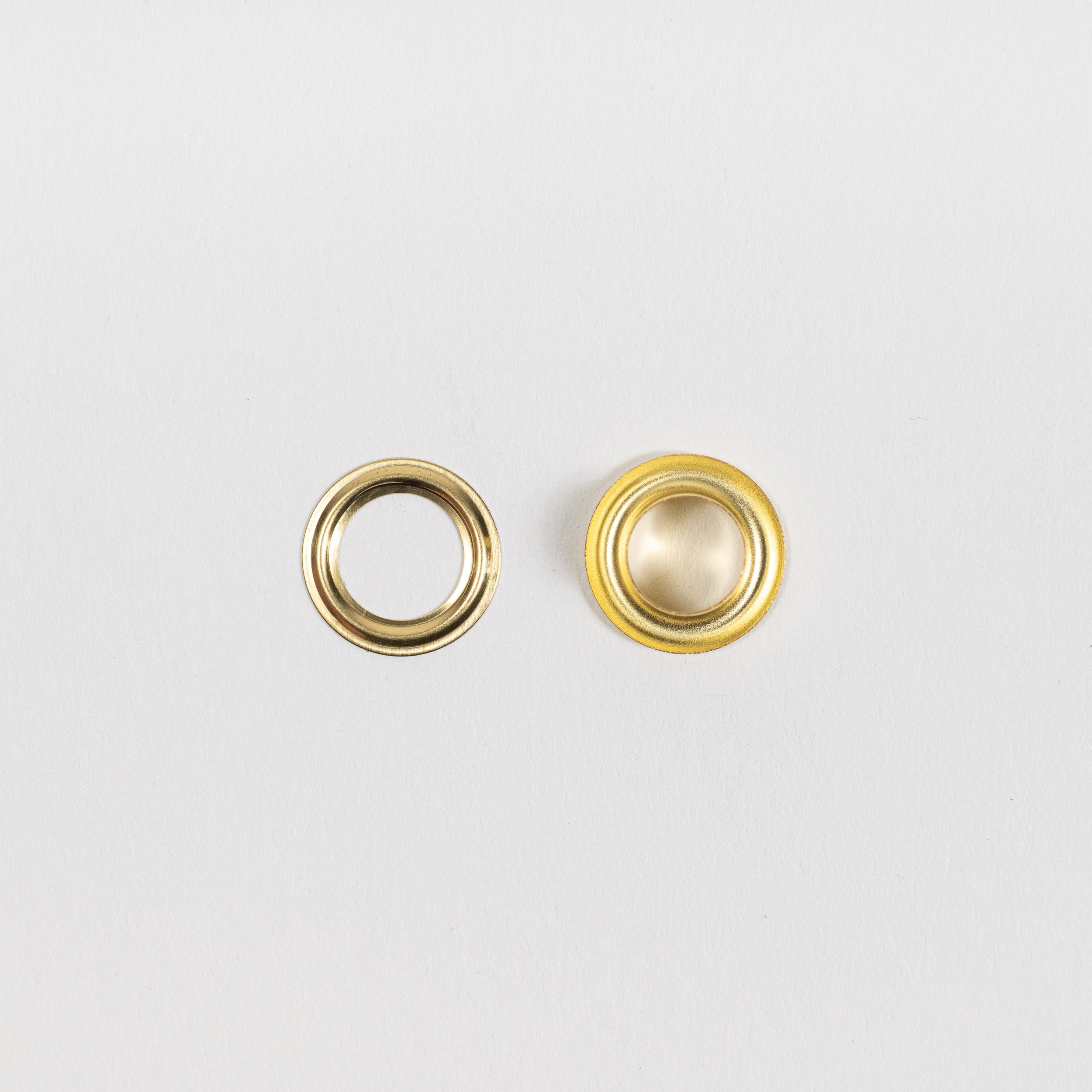 solid brass grommet two sizes top view