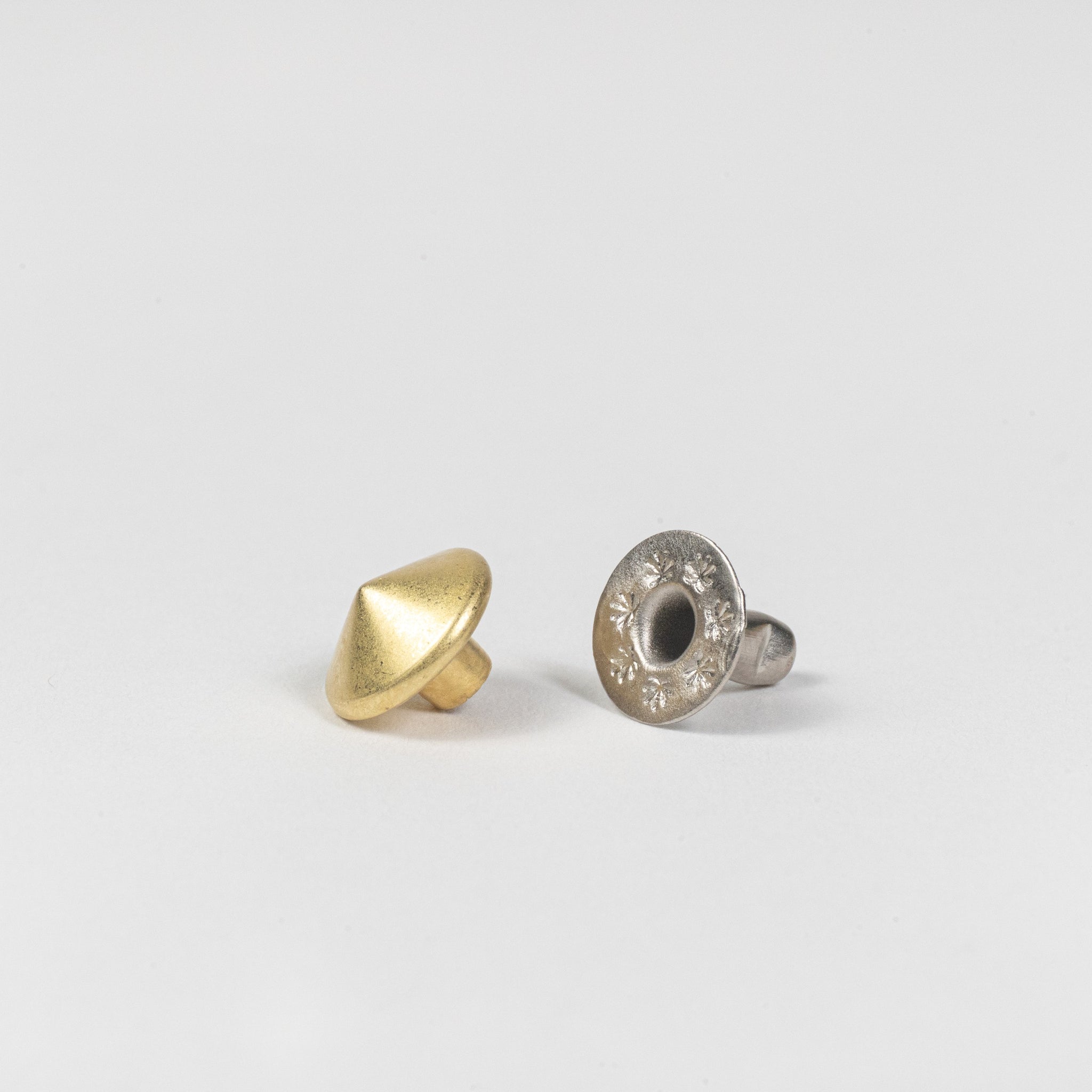 Premium Peacock Solid Brass Spike Rivets | Gazana Leather