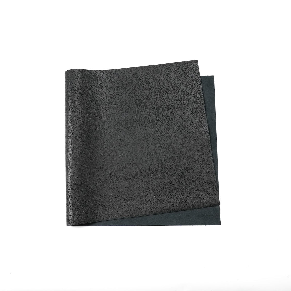 Stingray Pattern Cowhide Leather Panels, Laser Engraved, 3-3.5 oz - Black