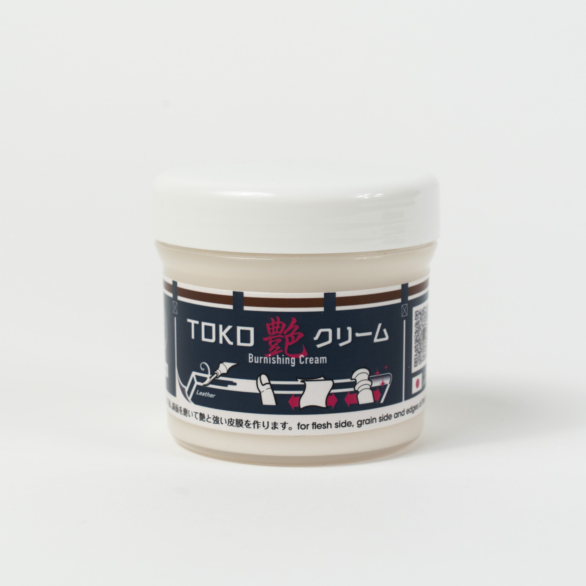 TOKO burnishing gum in clear jar, front view