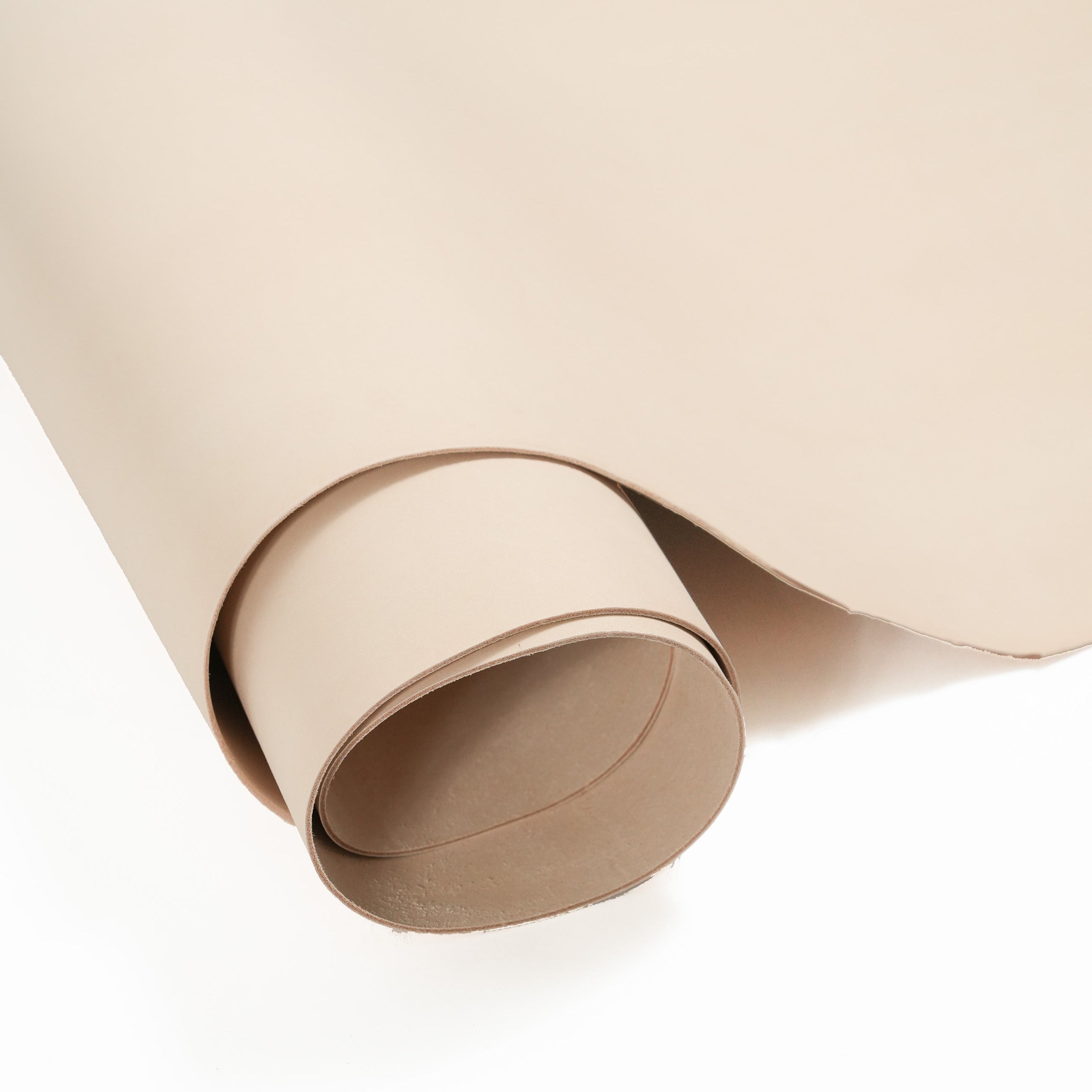 Natural vegetable tanned leather sides