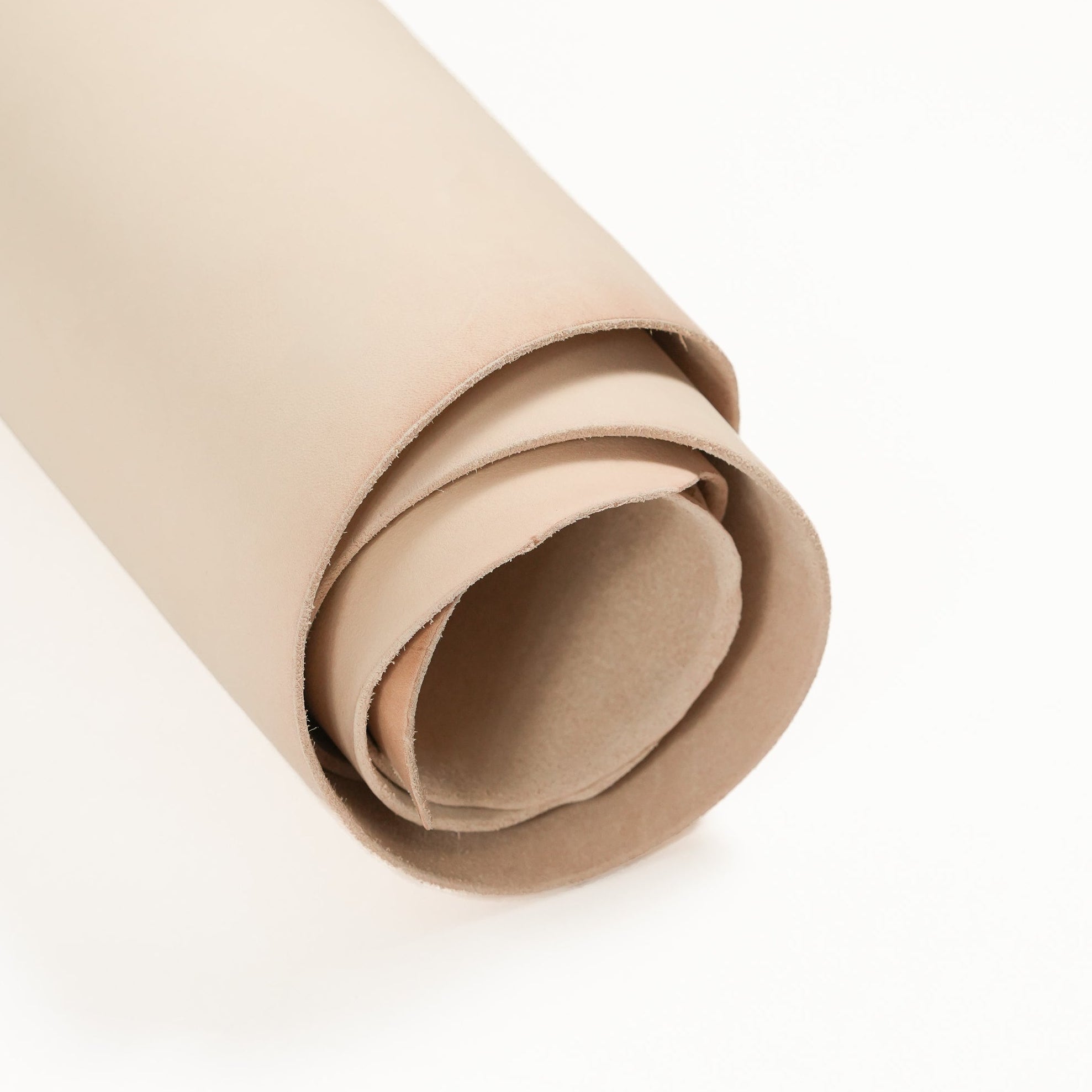 Natural vegetable tanned leather sides