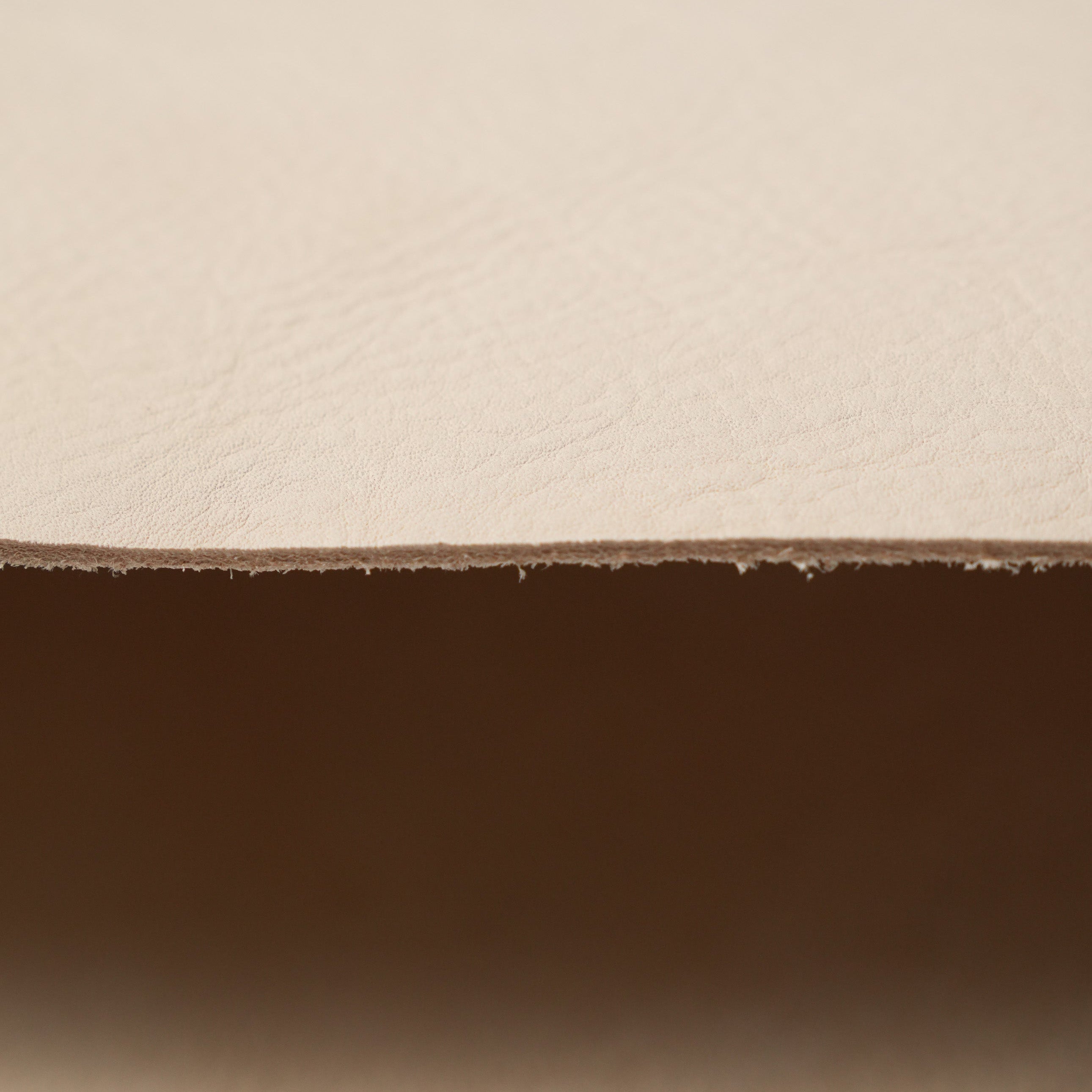 Detailed view of milled veg tan leather 