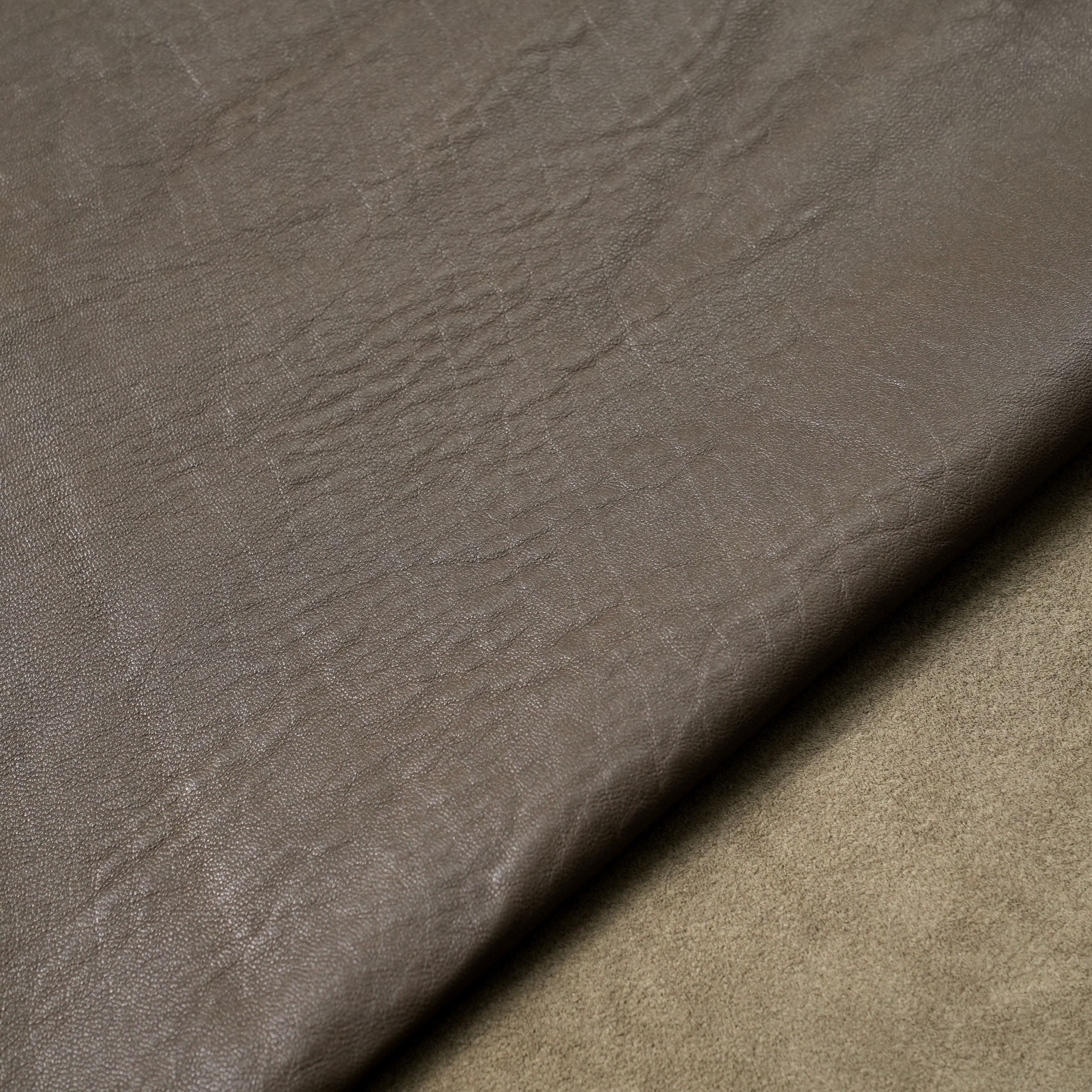 Veg Tan Washed Lambskin Leather – Khaki Green