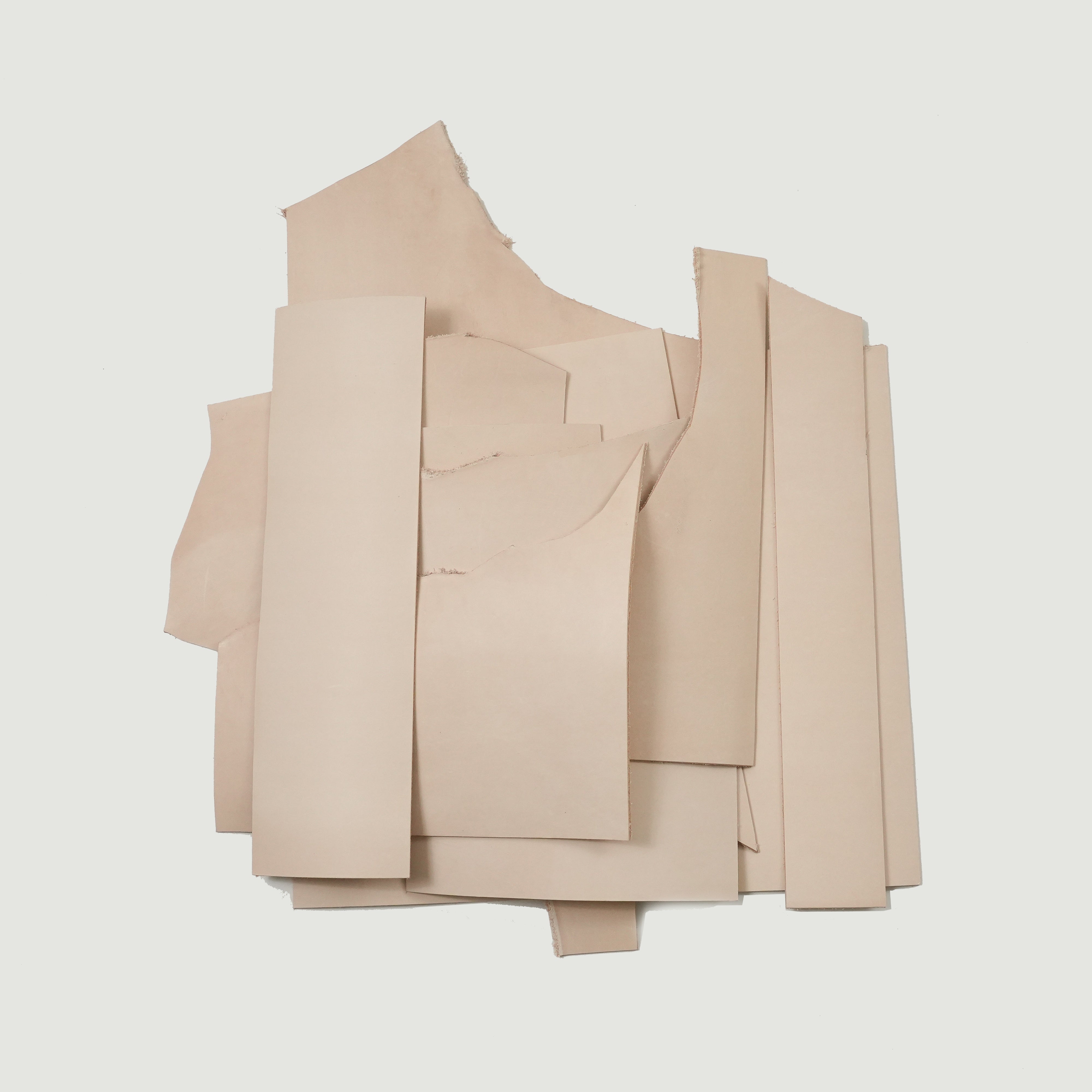 veg tan leather scraps different thicknesses