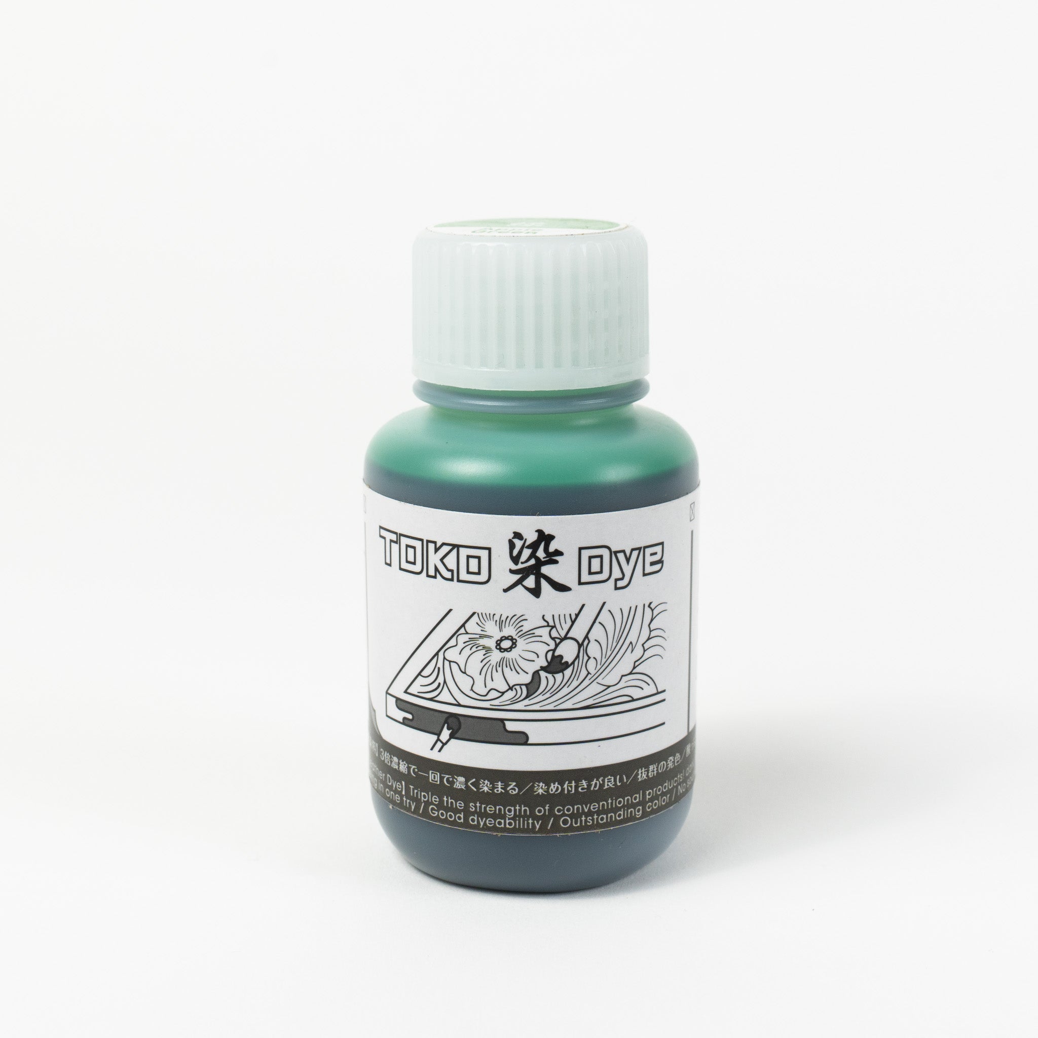 Water-based apple green leather dye, 3.4 fl oz bottle