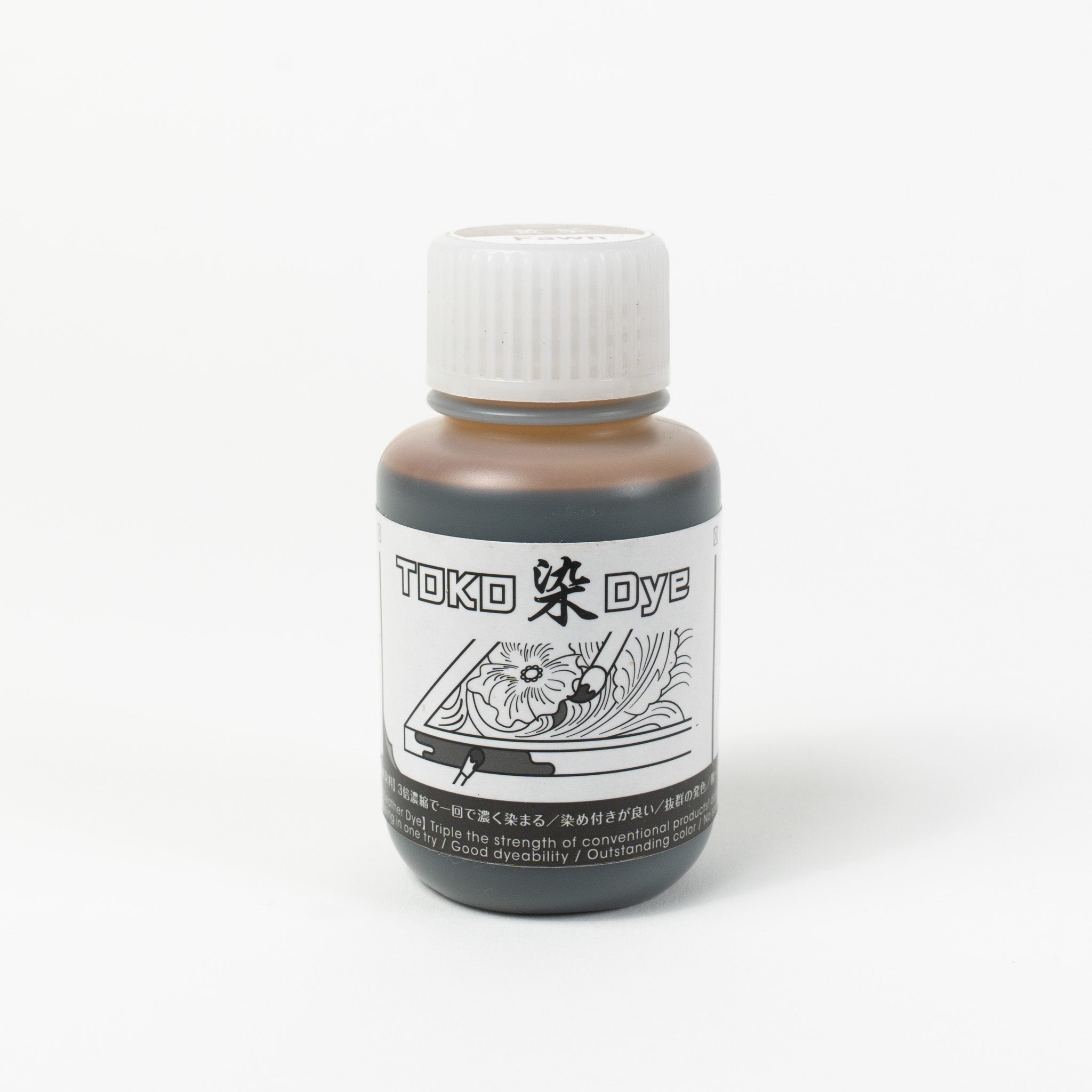 Water-based fawn leather dye, 3.4 fl oz bottle