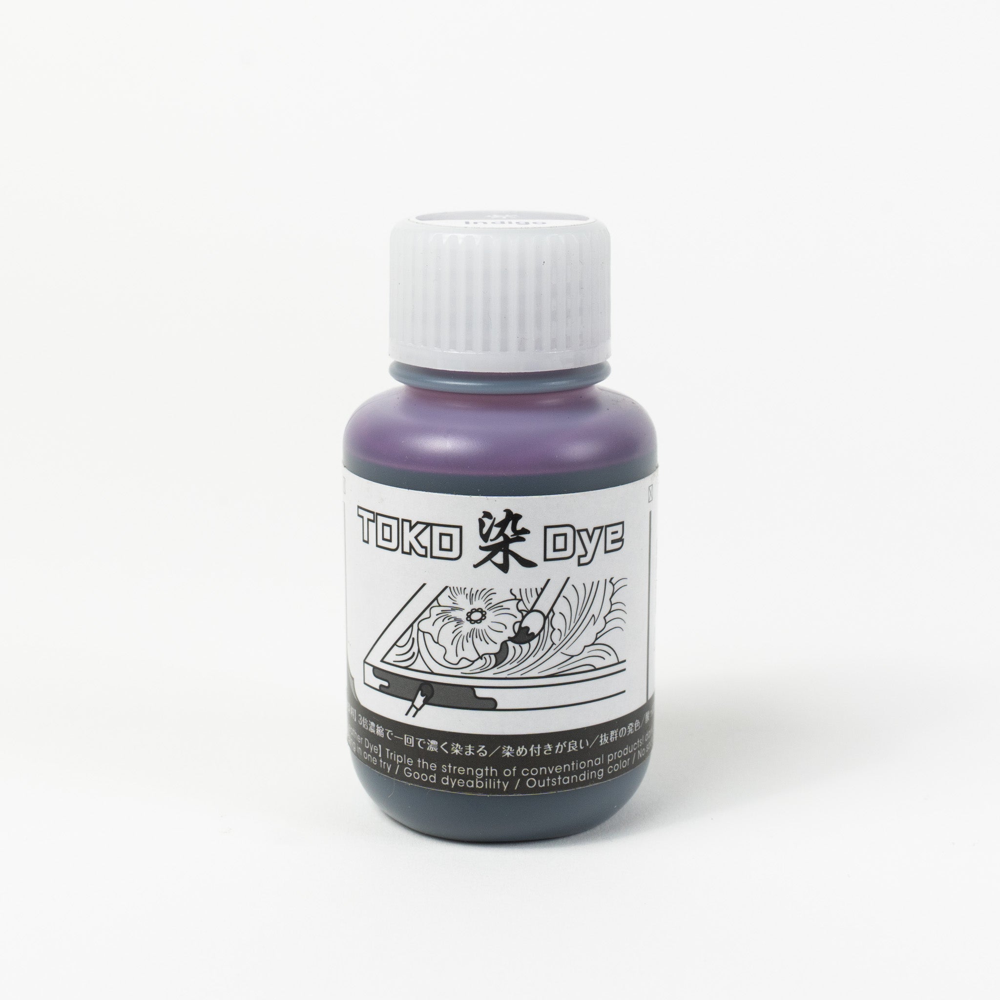 Water-based indigo leather dye, 3.4 fl oz bottle