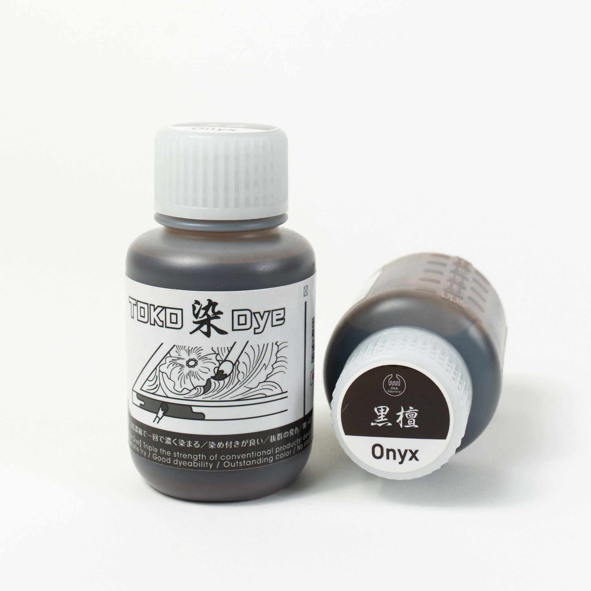 Water-based onyx leather dye, 3.4 fl oz bottles